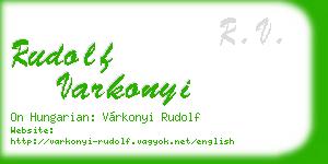 rudolf varkonyi business card